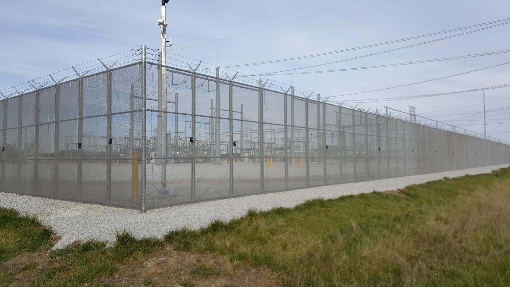 entrance Entrance Control - Security fencing and surveillance